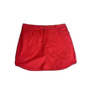 ADIDAS CLIMACOOL WOMENS SKIRT SKORT WITH BUILT SHORTS SIZE 14 Red